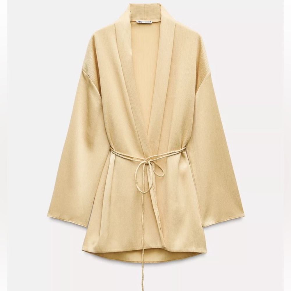 Viral Zara Set (Pleated Zara Kimono Set)